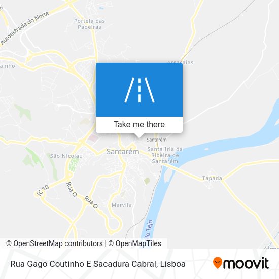 Rua Gago Coutinho E Sacadura Cabral mapa