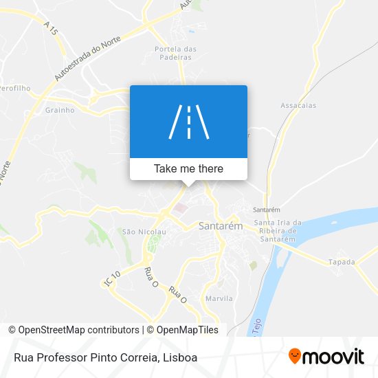 Rua Professor Pinto Correia map
