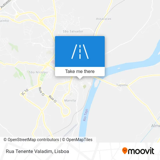 Rua Tenente Valadim map