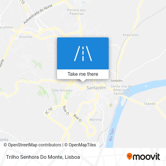 Trilho Senhora Do Monte map