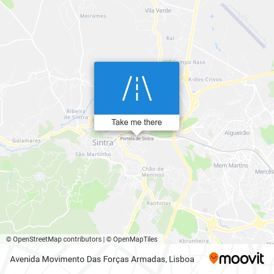 Avenida Movimento Das Forças Armadas mapa