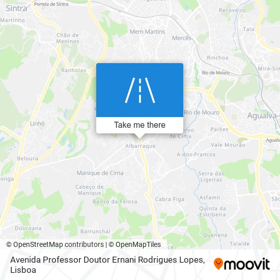 Avenida Professor Doutor Ernani Rodrigues Lopes map