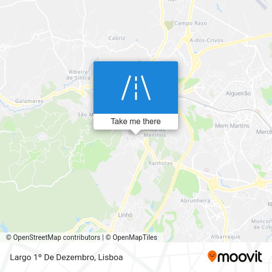 Largo 1º De Dezembro mapa