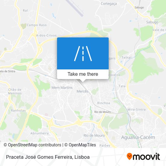 Praceta José Gomes Ferreira mapa