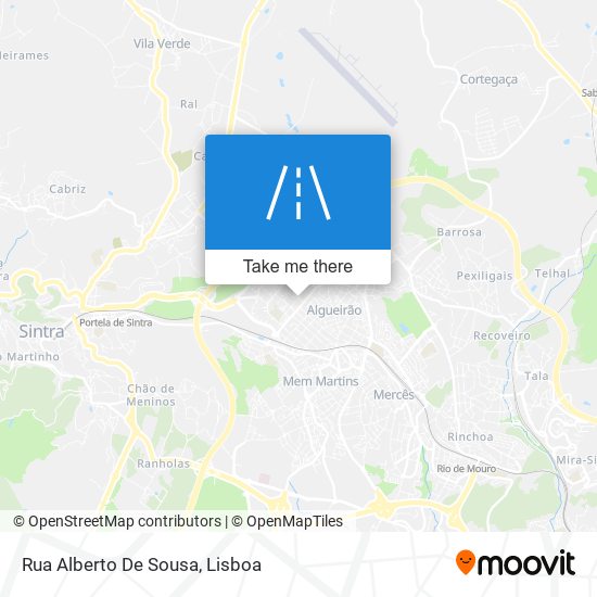 Rua Alberto De Sousa mapa