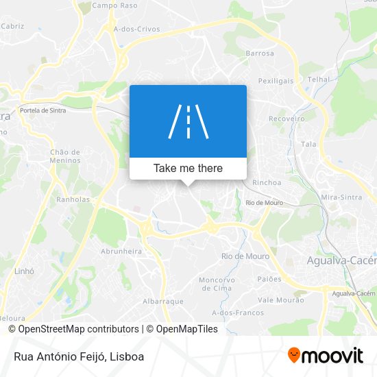 Rua António Feijó map