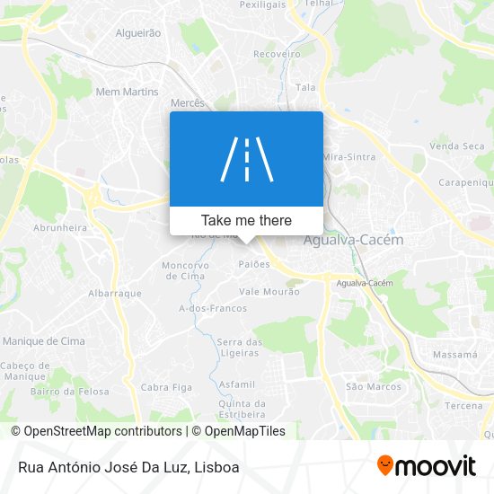 Rua António José Da Luz mapa