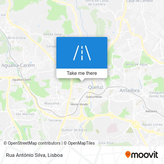 Rua António Silva mapa