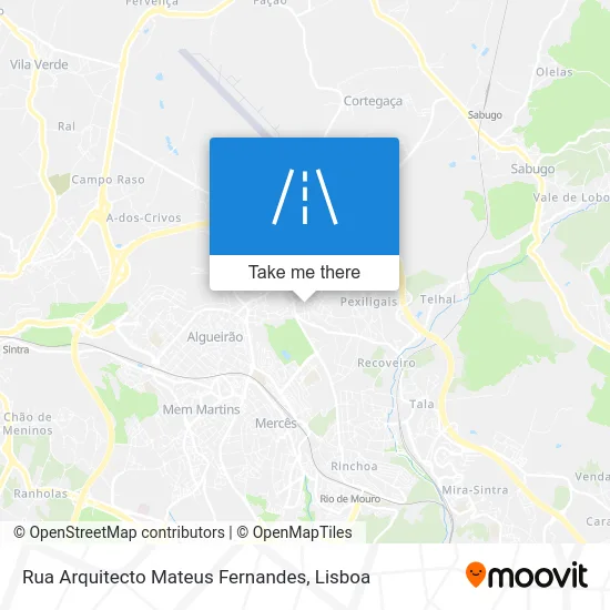 Rua Arquitecto Mateus Fernandes map