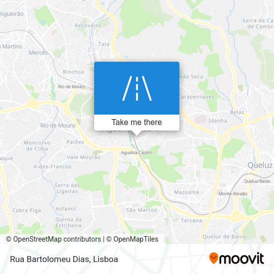 Rua Bartolomeu Dias mapa