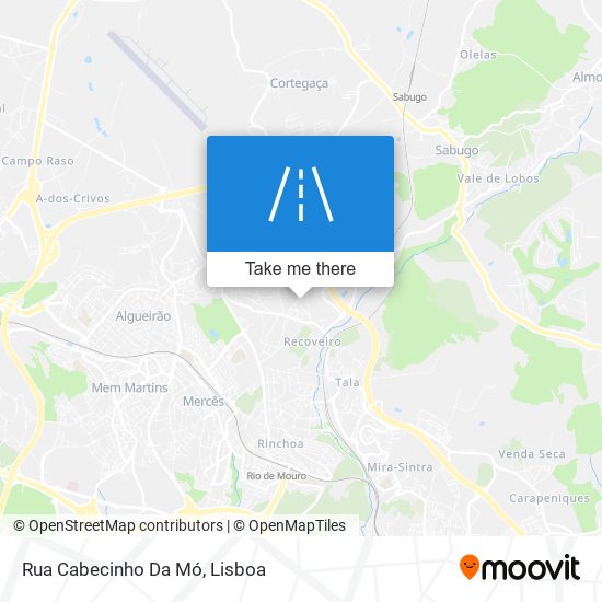 Rua Cabecinho Da Mó mapa