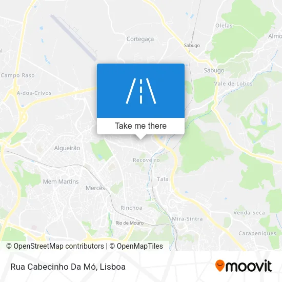 Rua Cabecinho Da Mó map