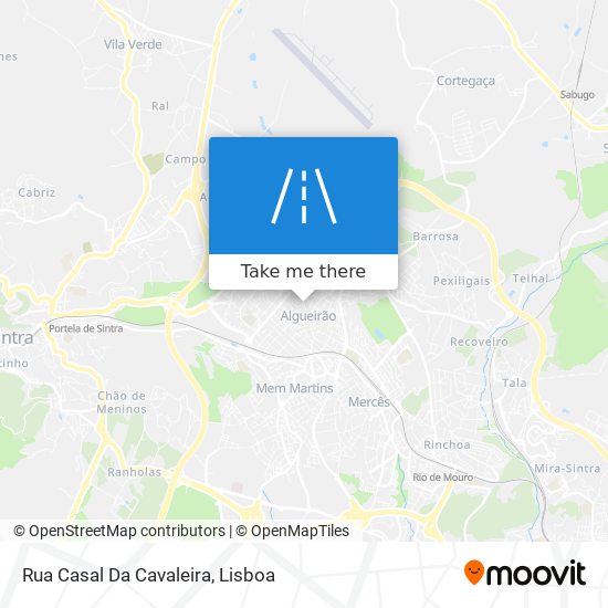 Rua Casal Da Cavaleira mapa