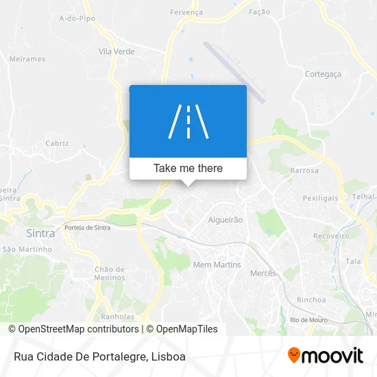 Rua Cidade De Portalegre map