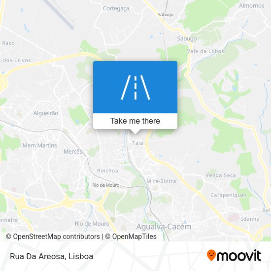 Rua Da Areosa mapa