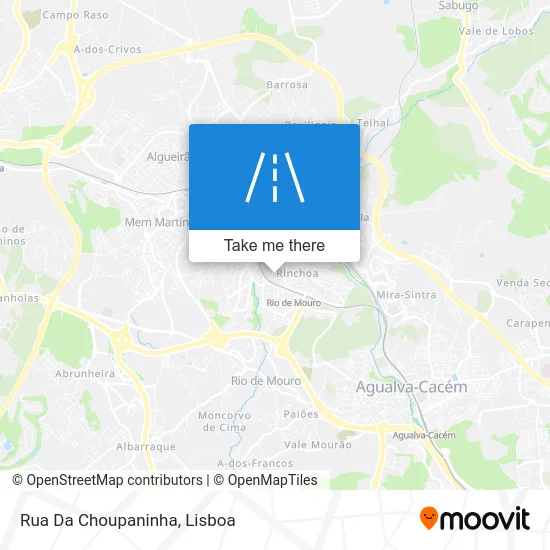 Rua Da Choupaninha map