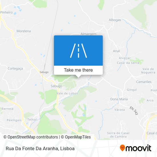 Rua Da Fonte Da Aranha map