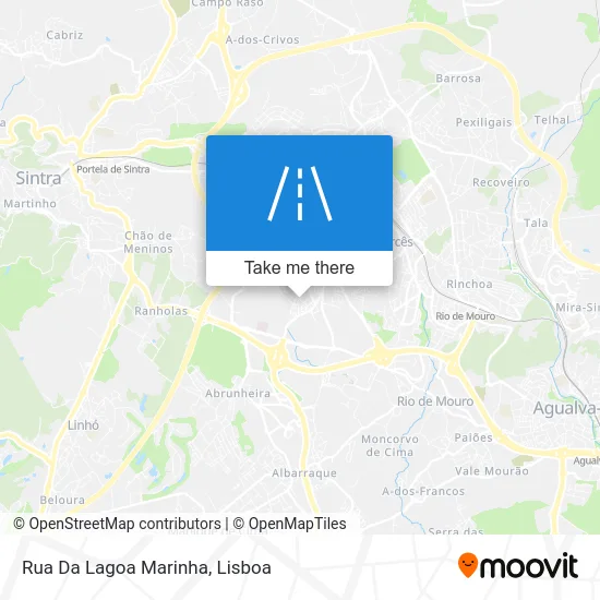 Rua Da Lagoa Marinha map