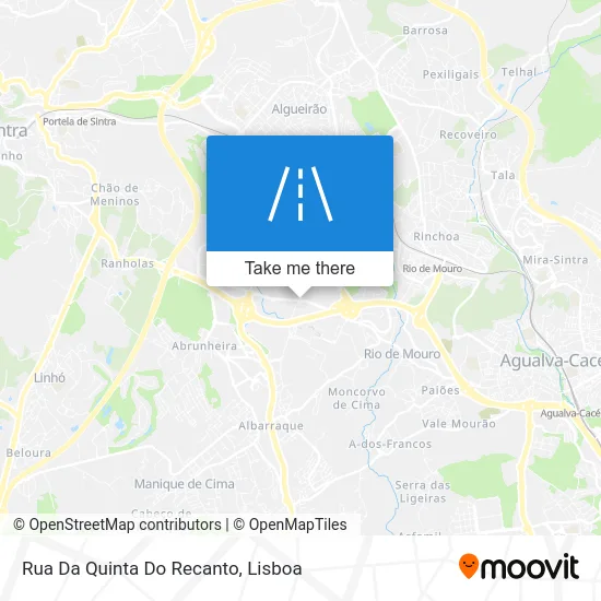 Rua Da Quinta Do Recanto map
