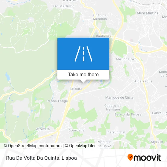 Rua Da Volta Da Quinta map