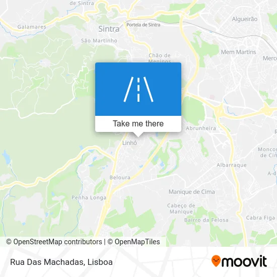 Rua Das Machadas map