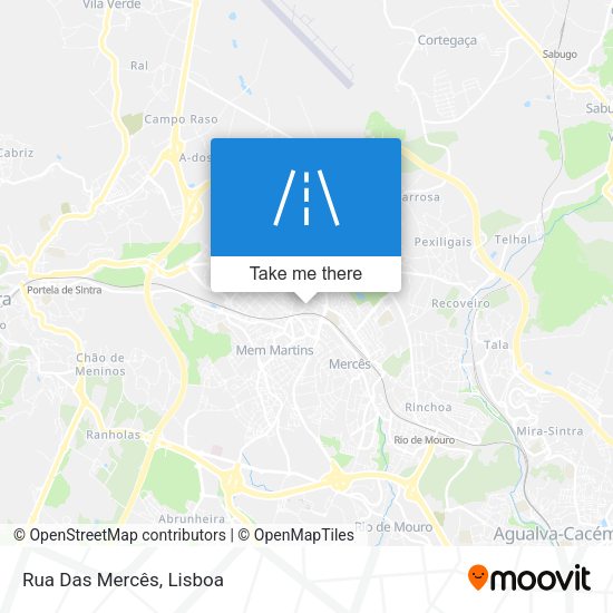 Rua Das Mercês mapa