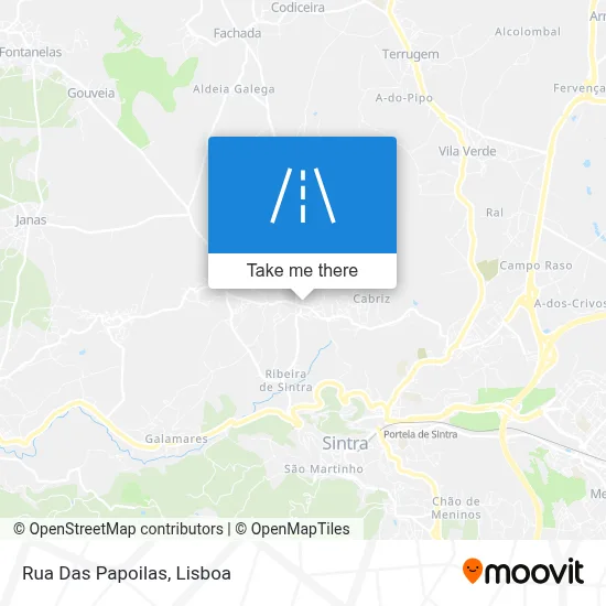 Rua Das Papoilas map