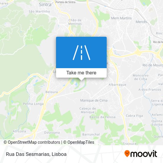 Rua Das Sesmarias mapa