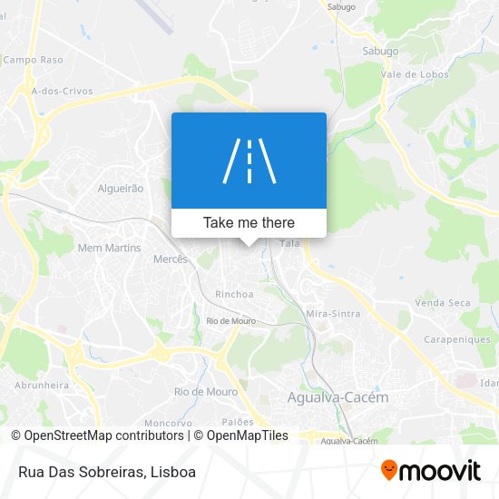 Rua Das Sobreiras mapa