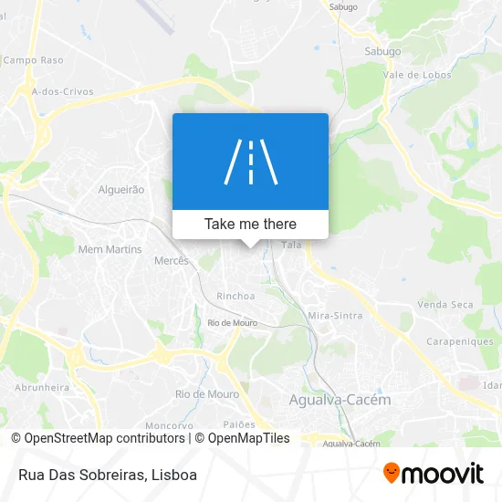 Rua Das Sobreiras map