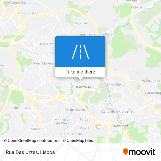 Rua Das Urzes map