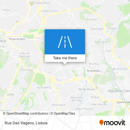 Rua Das Vagens map