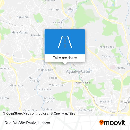 Rua De São Paulo mapa