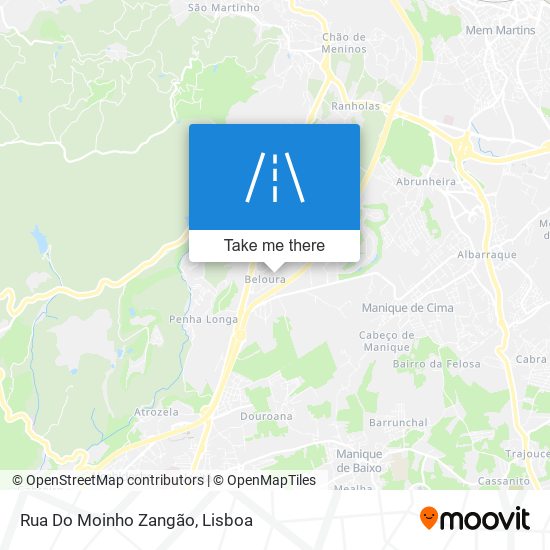 Rua Do Moinho Zangão map