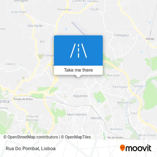 Rua Do Pombal mapa