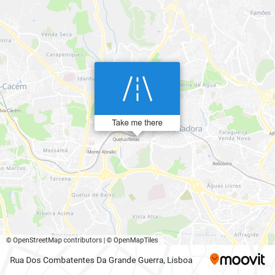 Rua Dos Combatentes Da Grande Guerra mapa