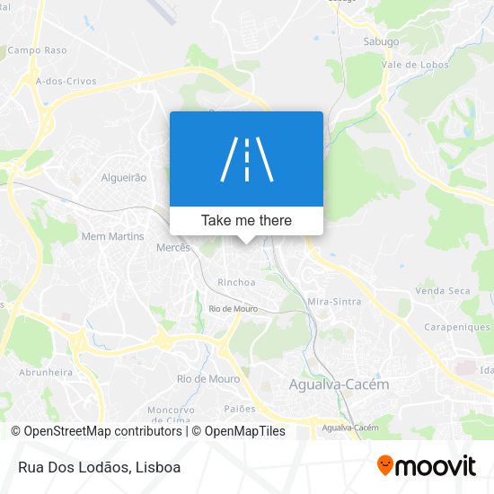 Rua Dos Lodãos mapa