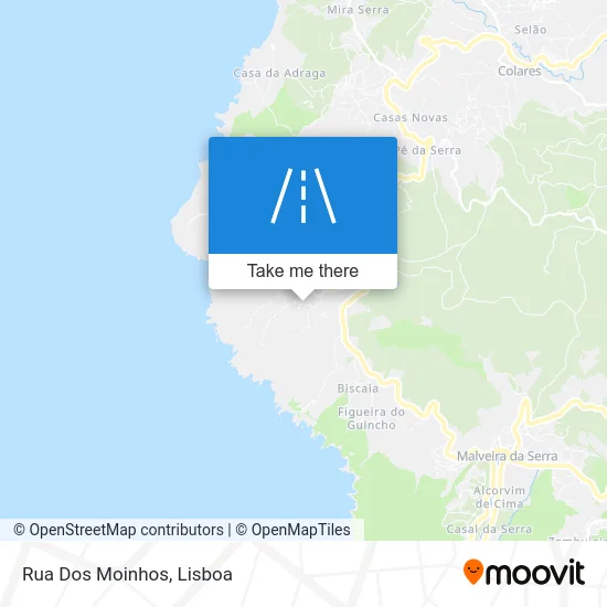 Rua Dos Moinhos map
