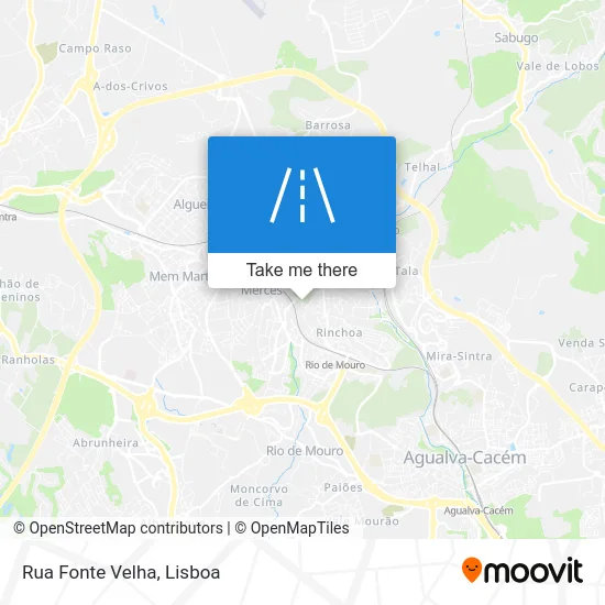 Rua Fonte Velha map