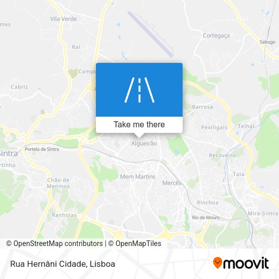Rua Hernâni Cidade map