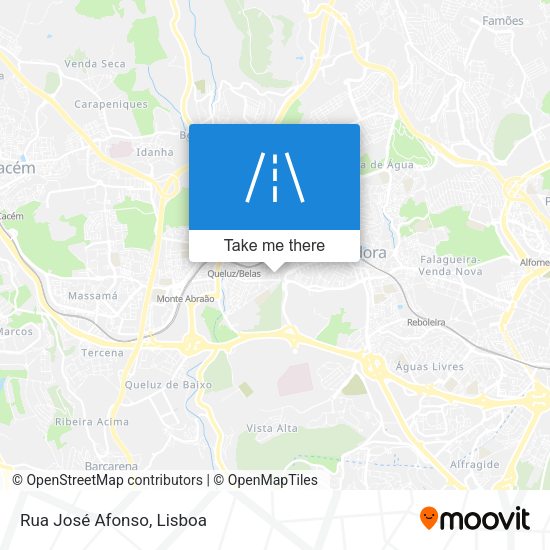 Rua José Afonso mapa
