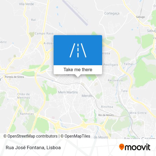 Rua José Fontana map