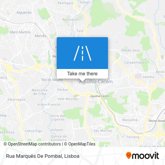Rua Marquês De Pombal mapa