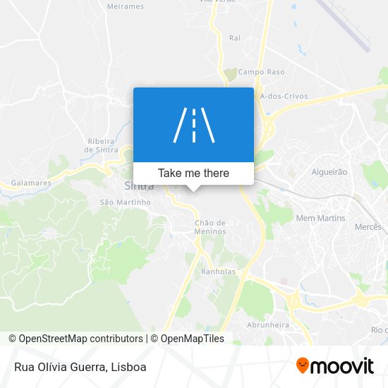 Rua Olívia Guerra mapa