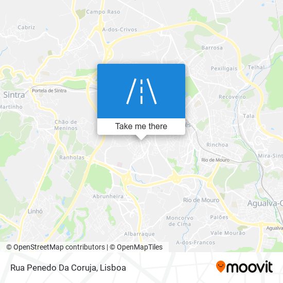 Rua Penedo Da Coruja map