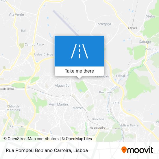 Rua Pompeu Bebiano Carreira mapa