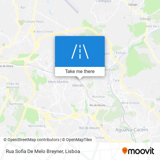 Rua Sofia De Melo Breyner mapa