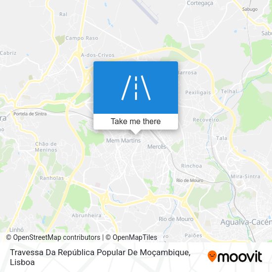 Travessa Da República Popular De Moçambique mapa