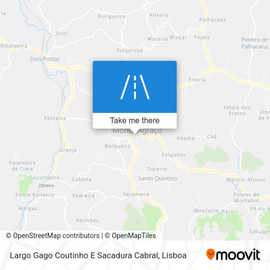 Largo Gago Coutinho E Sacadura Cabral mapa