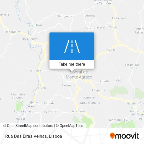Rua Das Eiras Velhas map